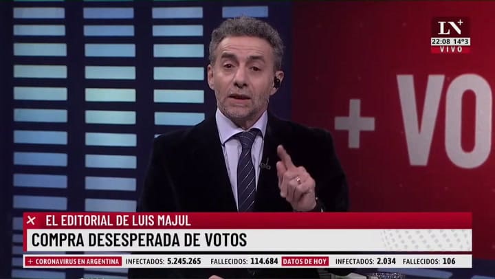 El editorial de Luis Majul: Compra desesperada de votos