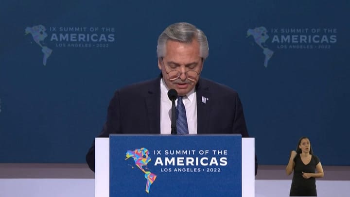 Alberto Fernández: 'Hubiésemos querido otra Cumbre de las Américas'