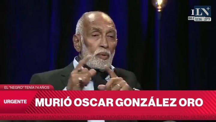 Murio Oscar Gonzalez Oro