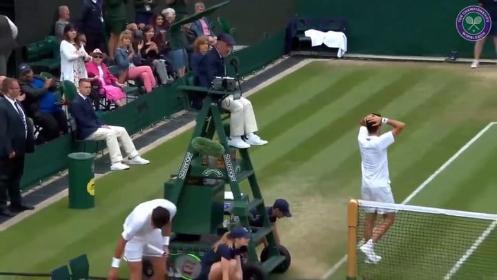 La emoción de Stephanie Demner tras la clasificación de Pella a cuartos - Fuente: Wimbledon