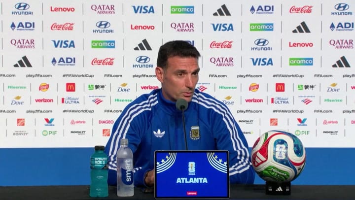 La conferencia de Scaloni en la previa del partido ante Egipto
