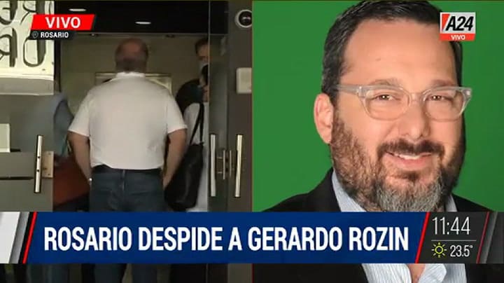 Gerardo Rozín viajó en diciembre a despedirse de sus amigos rosarinos
