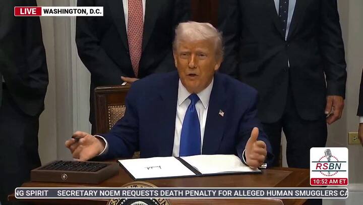 La llamativa analogía de Trump entre el regalo de un avión de Qatar y un partido de golf