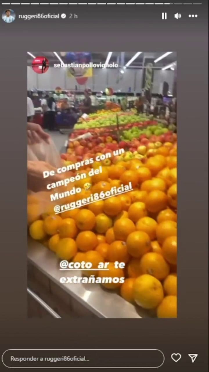 Ruggeri salió de compras con Vignolo y un inesperado detalle lo sorprendió