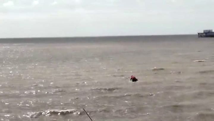 Dramático rescate en el Río de la Plata