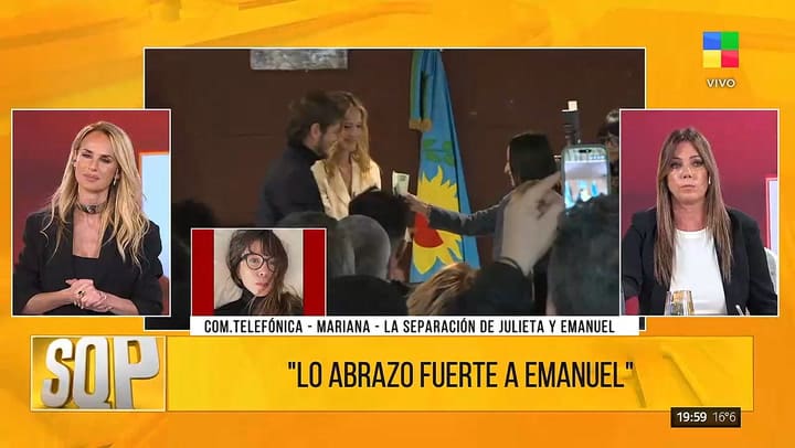 Mariana Marx desmintió ser la tercera en discordia