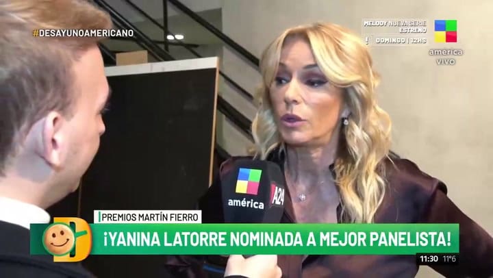 Yanina Latorre opinó sobre la nominación del programa de Juana Viale