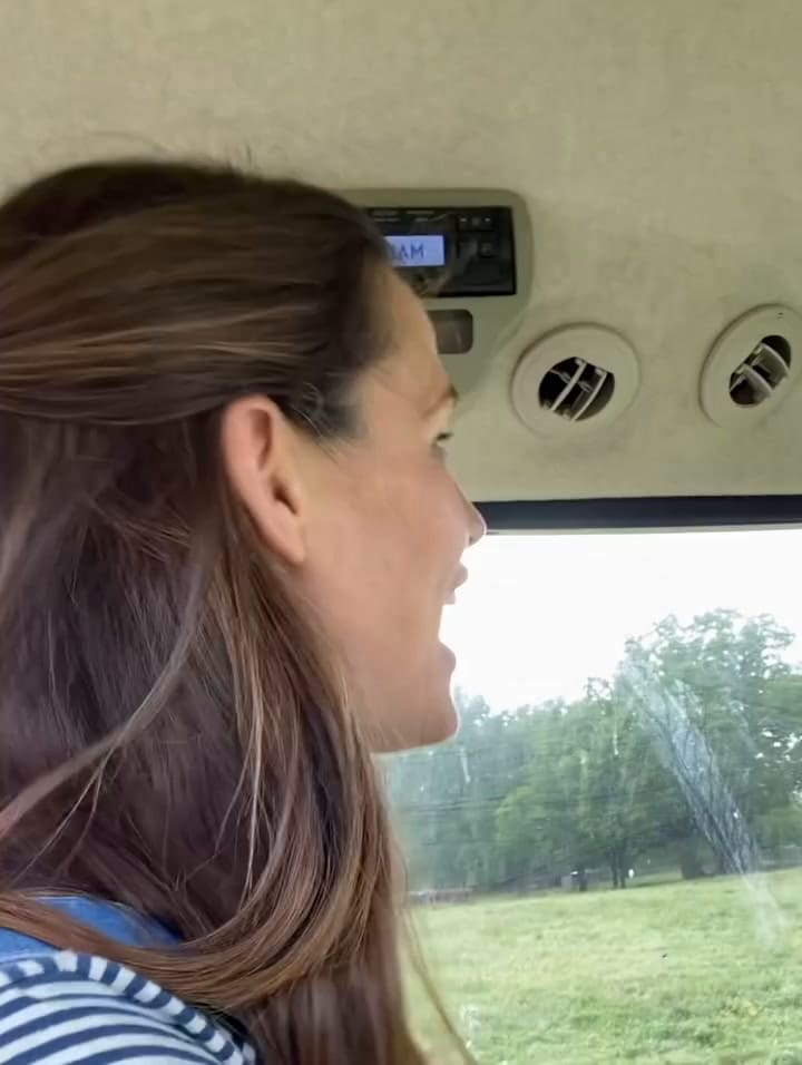 Jennifer Garner en el día del agricultor