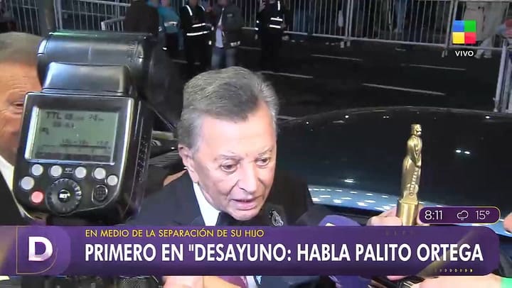 Palito Ortega habló sobre la separación de Emanuel y Julieta Prandi