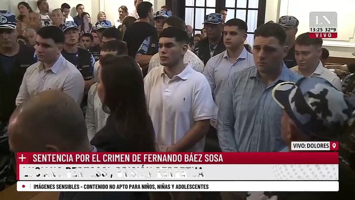 Luciano y Lucas Pertossi estallaron en llanto al conocer el veredicto