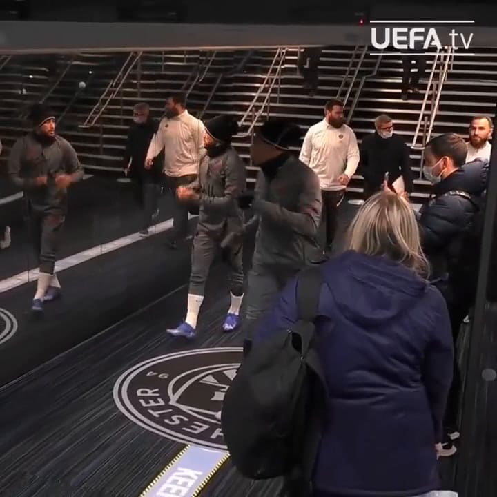 La llegada de Neymar y Mbappé al estadio del Manchester City