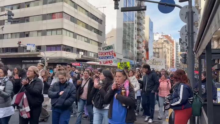 Marcha de residentes de medicina