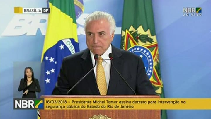 Temer: el crimen organizado 'casi tomó el control' en Rio