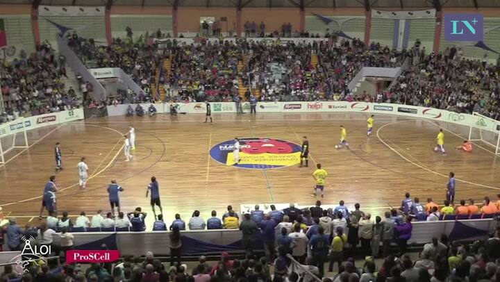 Tres de los cinco goles de Los Halcones en la final con Brasil