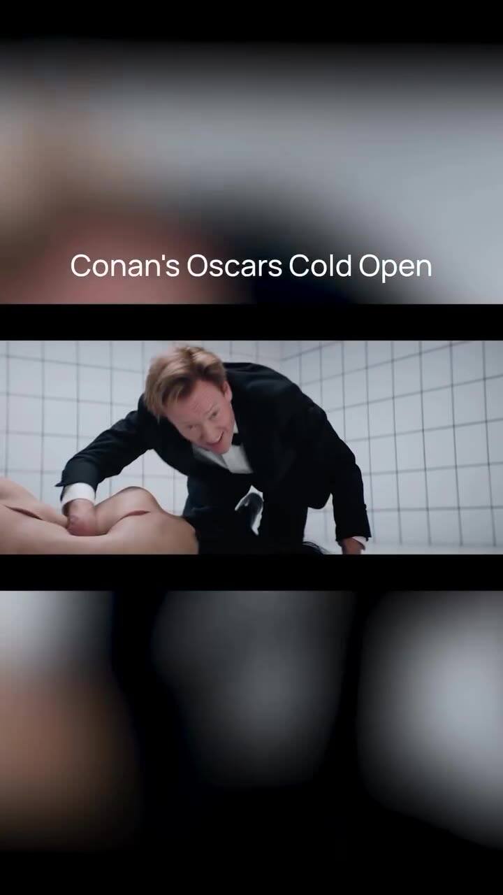 Conan O'Brien recreó una escena de La sustancia