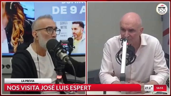 Espert, sobre la camioneta de Machado el sábado 4 de octubre de 2025 (Mitre)
