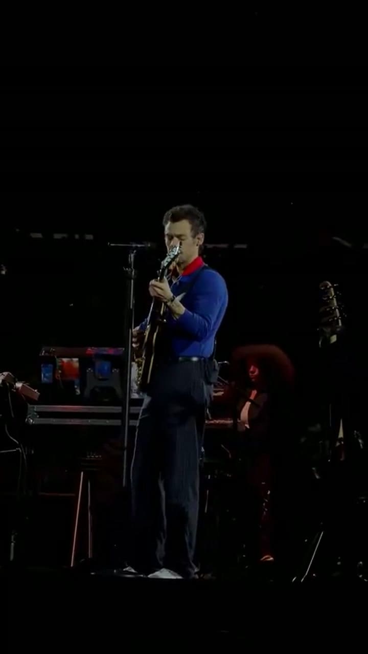 Harry Styles presentó una canción inédita dedicada a Liam Payne (Video: X @grapejuiceloml)