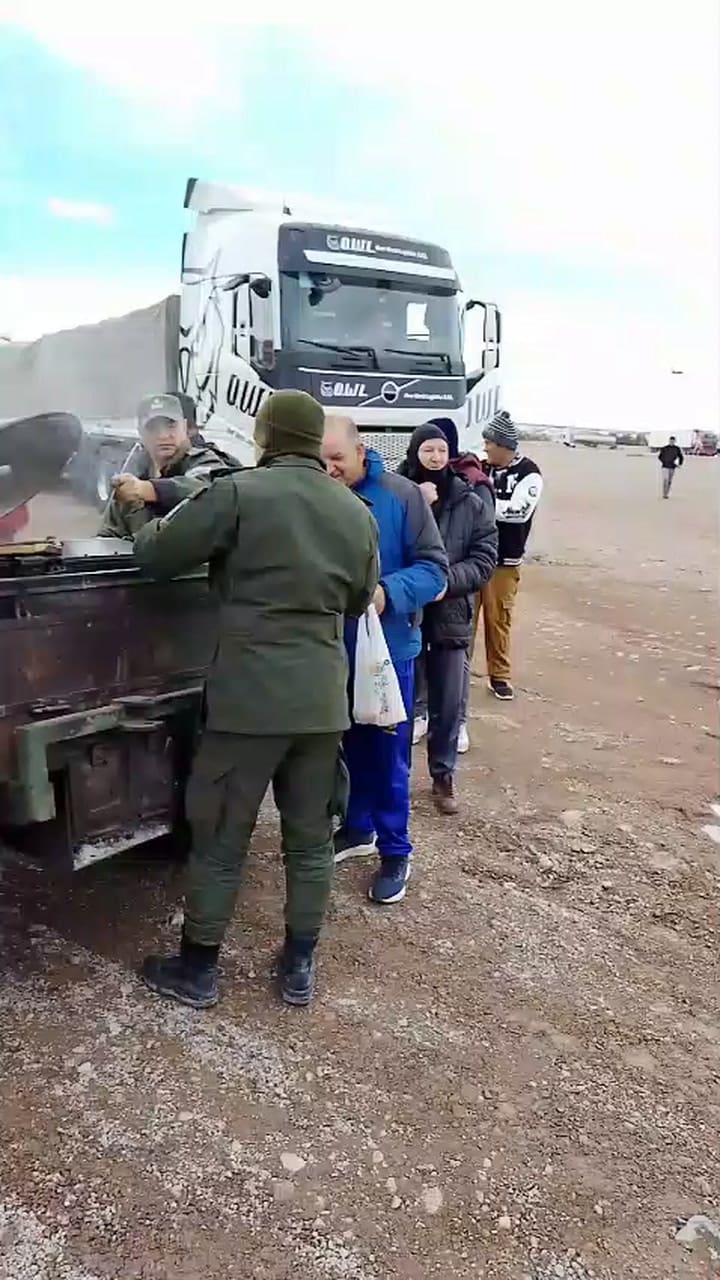 Asistencia a camioneros en Uspallata