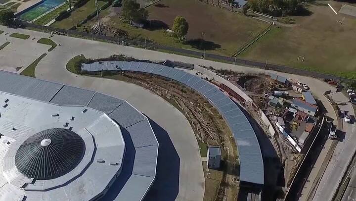 Terminal de Villa Soldati, desde el drone de LA NACION