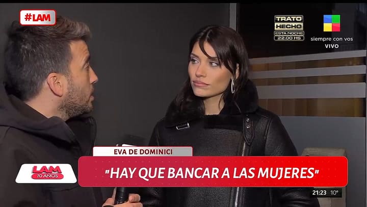 Eva De Dominici habló sobre Thelma Fardín