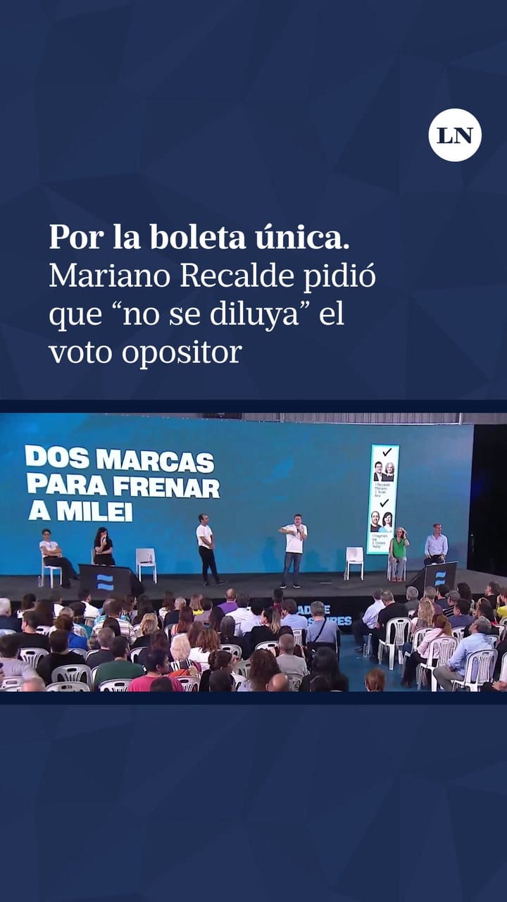 El candidato de Fuerza Patria pidió que no se diluya el voto opositor por la boleta única