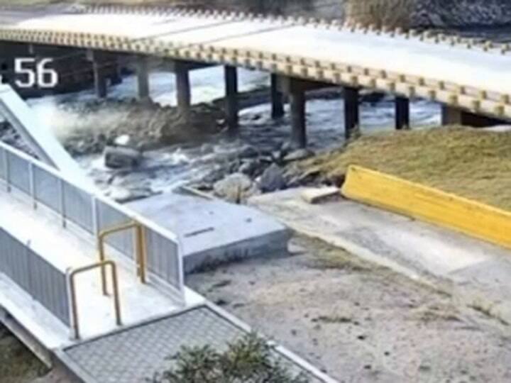 Cayó un auto en Río Tercero