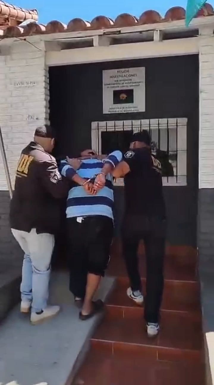 La detención del sospechoso