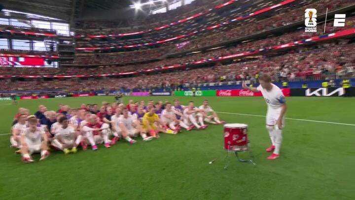 El festejo noruego después de la victoria ante Costa de Marfil (GIF)
