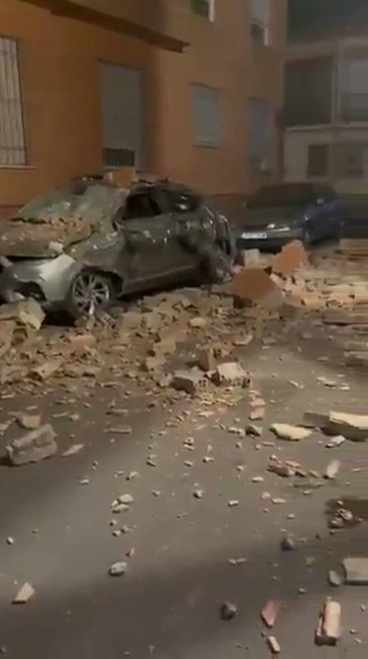 Un sismo se sintió en Granada, España, y provocó destrozos