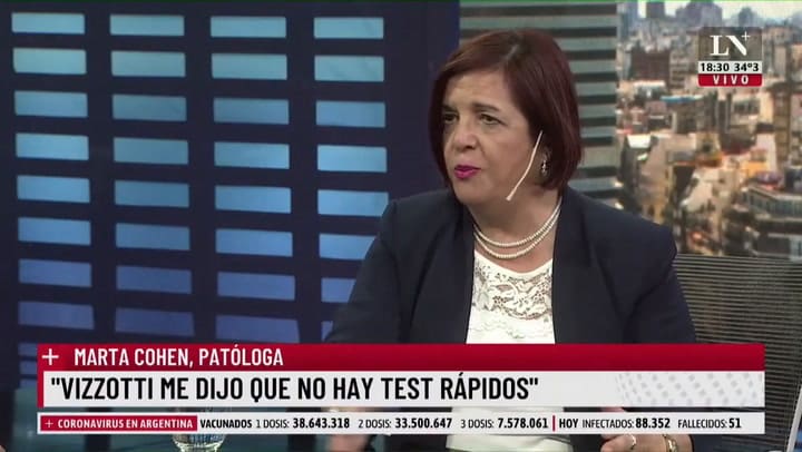 Marta Cohen: Ómicron es producto de la estupidez humana