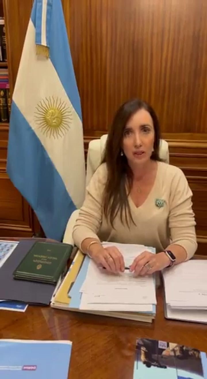 El mensaje de Victoria Villarruel tras el rechazo del DNU