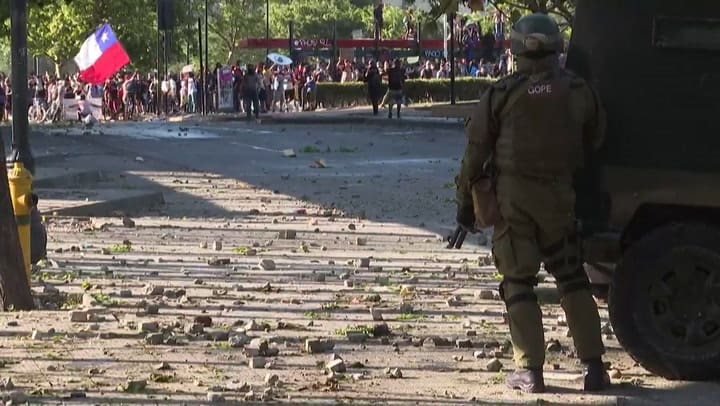Crisis en Chile deja veintena de muertos, ONU envía misión - Fuente: AFP
