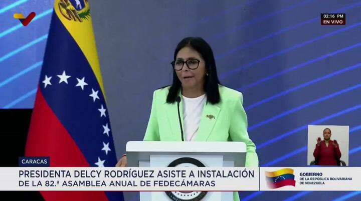 Delcy Rodríguez adelantó la Navidad en Venezuela al 1 de noviembre