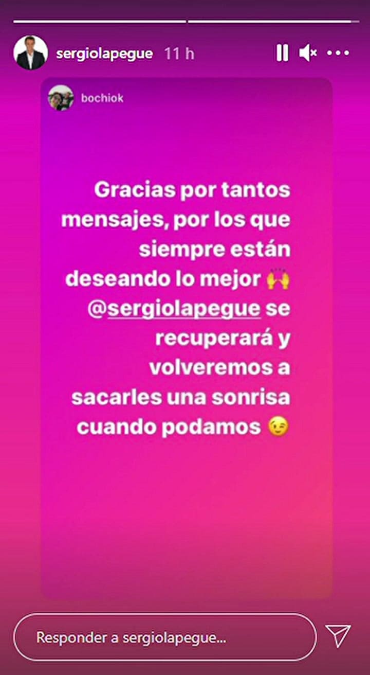 Sergio Lapegue recibe plasma