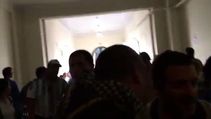 Más manifestaciones dentro del ministerio de Economía provincial - Fuente: Twitter