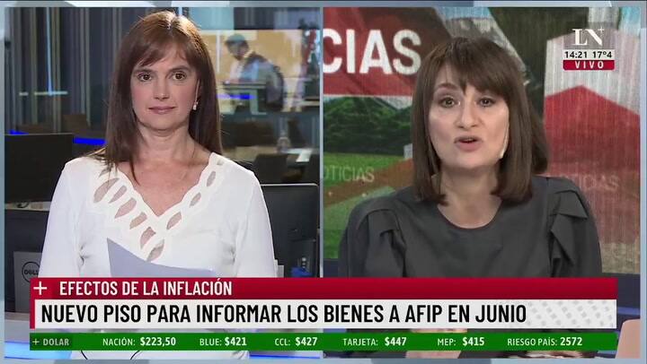 Nuevo piso para informar los bienes a Afip en junio