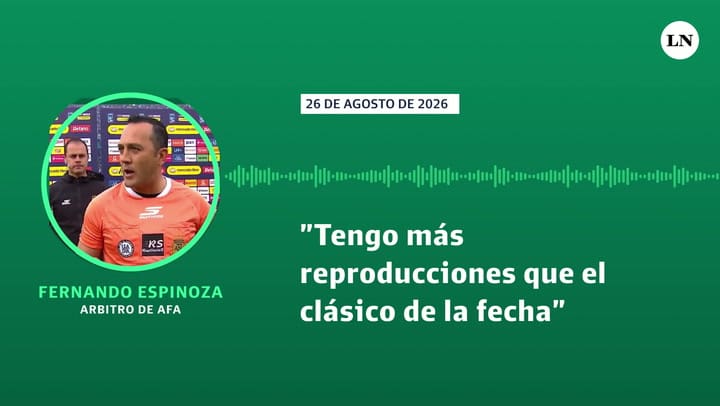 Fernando Espinoza, Arbitro de AFA: "Tengo más reproducciones que el clásico de la fecha"!