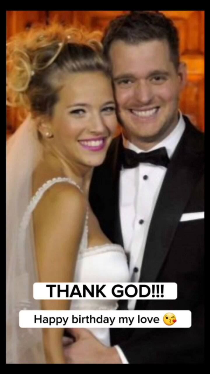 Michael Bublé le dedicó un emotivo video a Luisana Lopilato por su cumpleaños