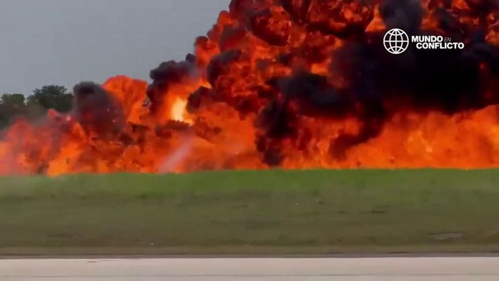 Impresionante accidente de un avión privado en la República Dominicana.