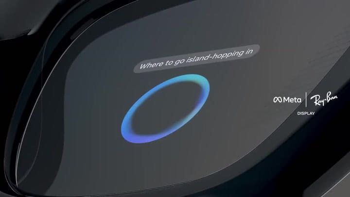 Un video promocional de los anteojos Meta Ray-ban Display