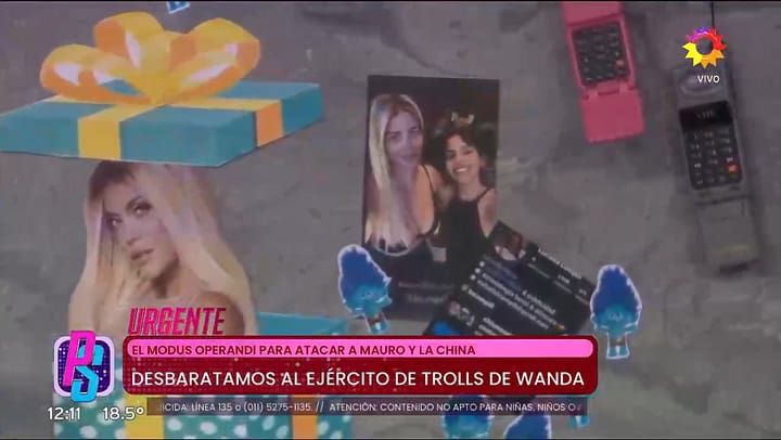 Como sería el ejercito de trolls que tendría Wanda Nara para "atacar" a la China Suárez (Video: eltrece)