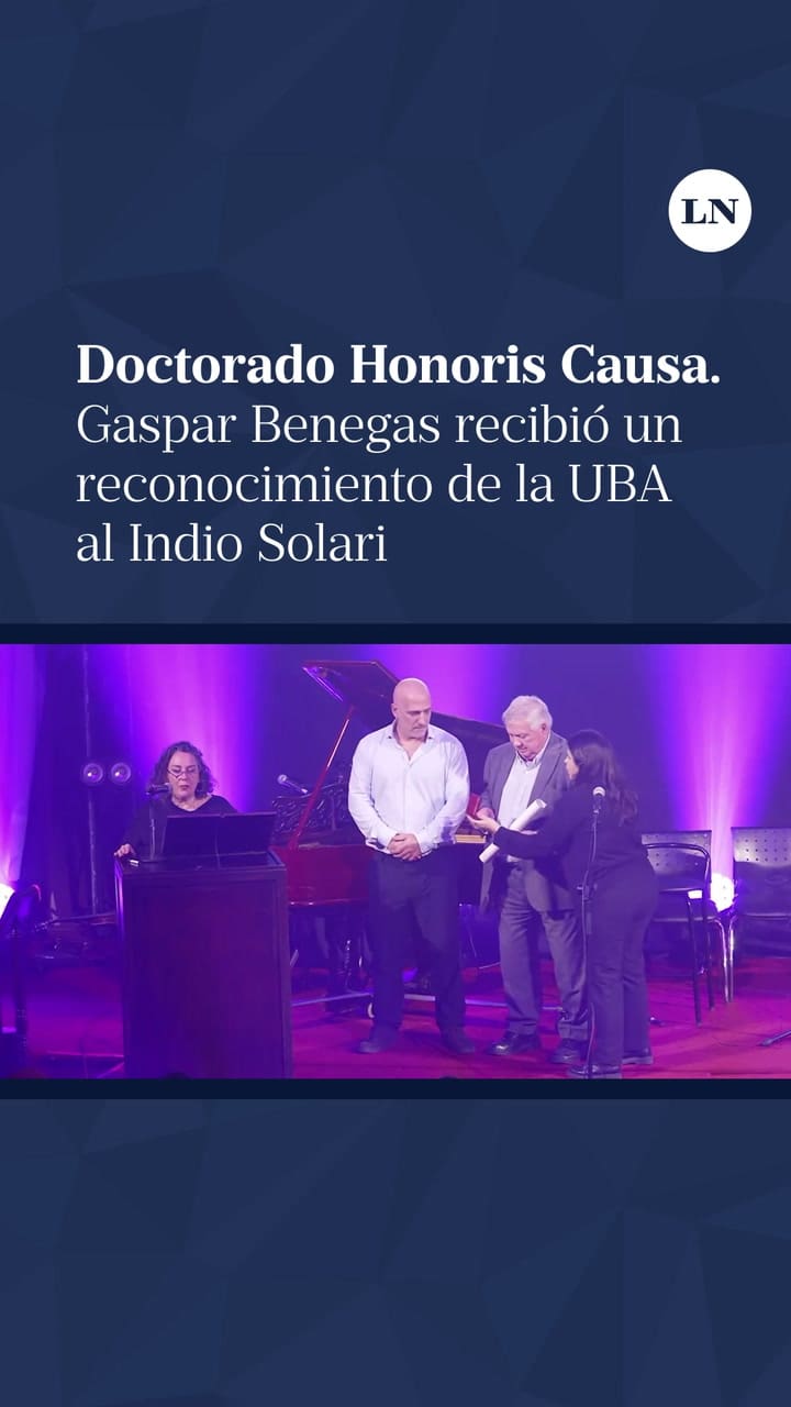 La UBA le otorgó un Doctorado Honoris Causa al Indio Solari en reconocimiento a su trayectoria