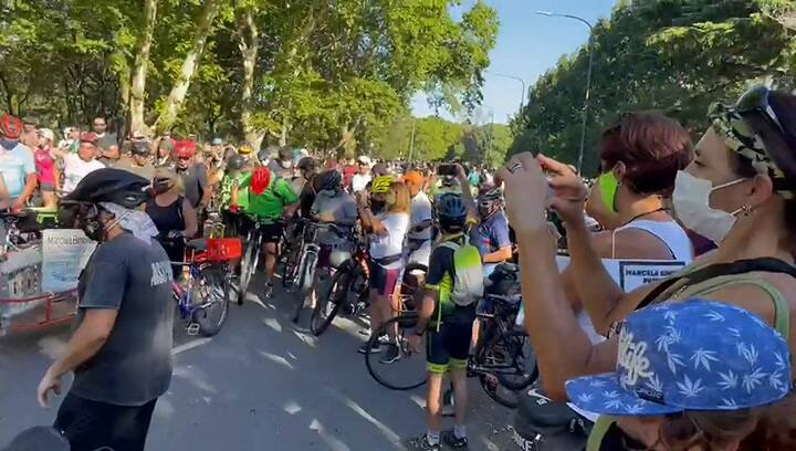 Bicicleteada a una semana de la tragedia de los Bosque de Palermo