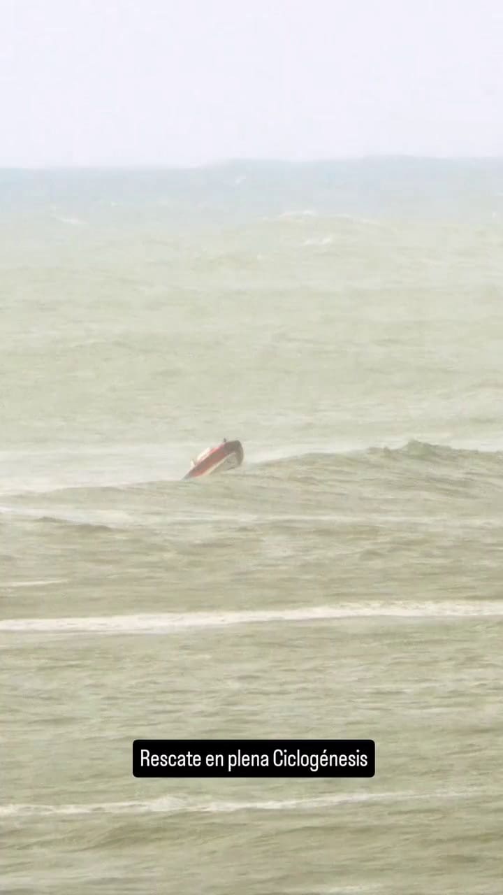 Rescate en Mar del Plata - Ciclogénesis