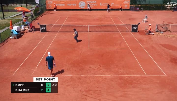 Insólito momento en el Challenger de Lieja