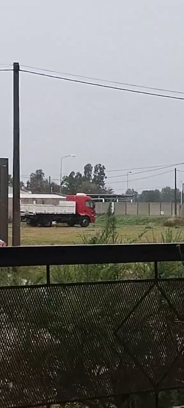 Vecinos de Puán reportan la caída de agua nieve en la zona