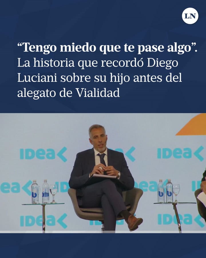 "Tengo miedo que te pase algo": la historia que recordó Diego Luciani sobre su hijo antes del alegato de Vialidad