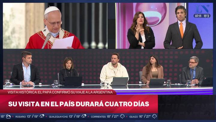 El papa Leon XIV confirmo su visita a la Argentina