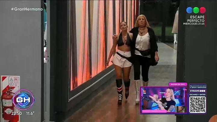Delfina y Virginia hablan con el publico antes de la decision final en Gran Hermano