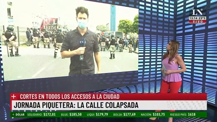 Caos en los accesos a la Ciudad